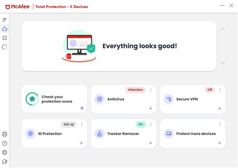 Test McAfee Total Protection 26.5 for Windows 10 .